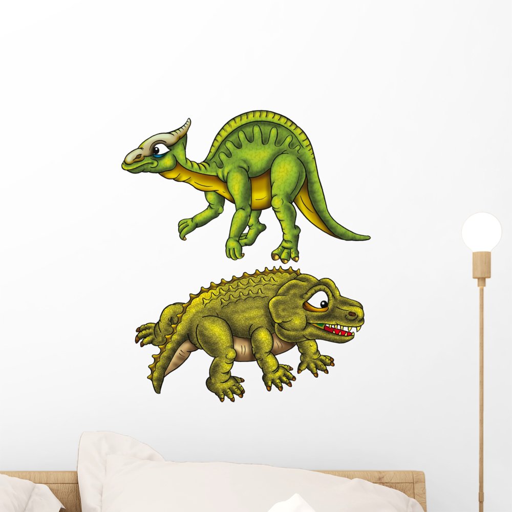 Dinosaur Wall Decal Stickers - Peel & Stick Removable Wall Art for Kids Room, Nursery, Classroom (18x16 inches) - Perfect for Dinosaur Themed Decor & Party Backdrops