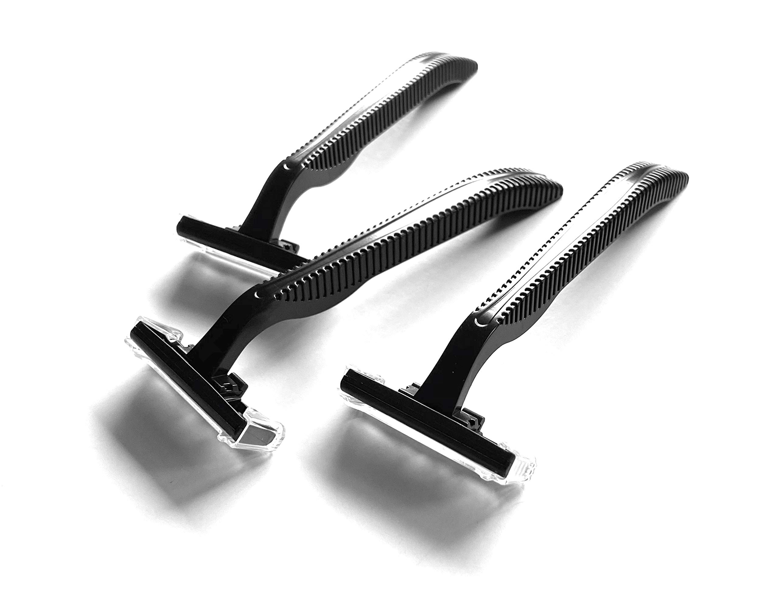 20-Pack Premium Black Stainless Steel Twin Blade Razors - High-Quality Disposable Shavers for Men & Women | Smooth Shaving for Travel, Hotels & Personal Grooming