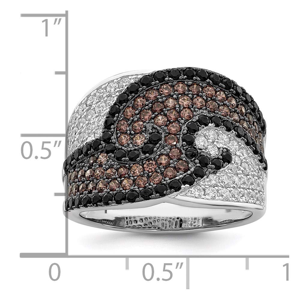 925 Sterling Silver Cubic Zirconia Ring for Women - Sparkling Embers Design Fine Jewelry, Elegant Gift for Her (Perfect for Anniversaries, Birthdays & Special Occasions)