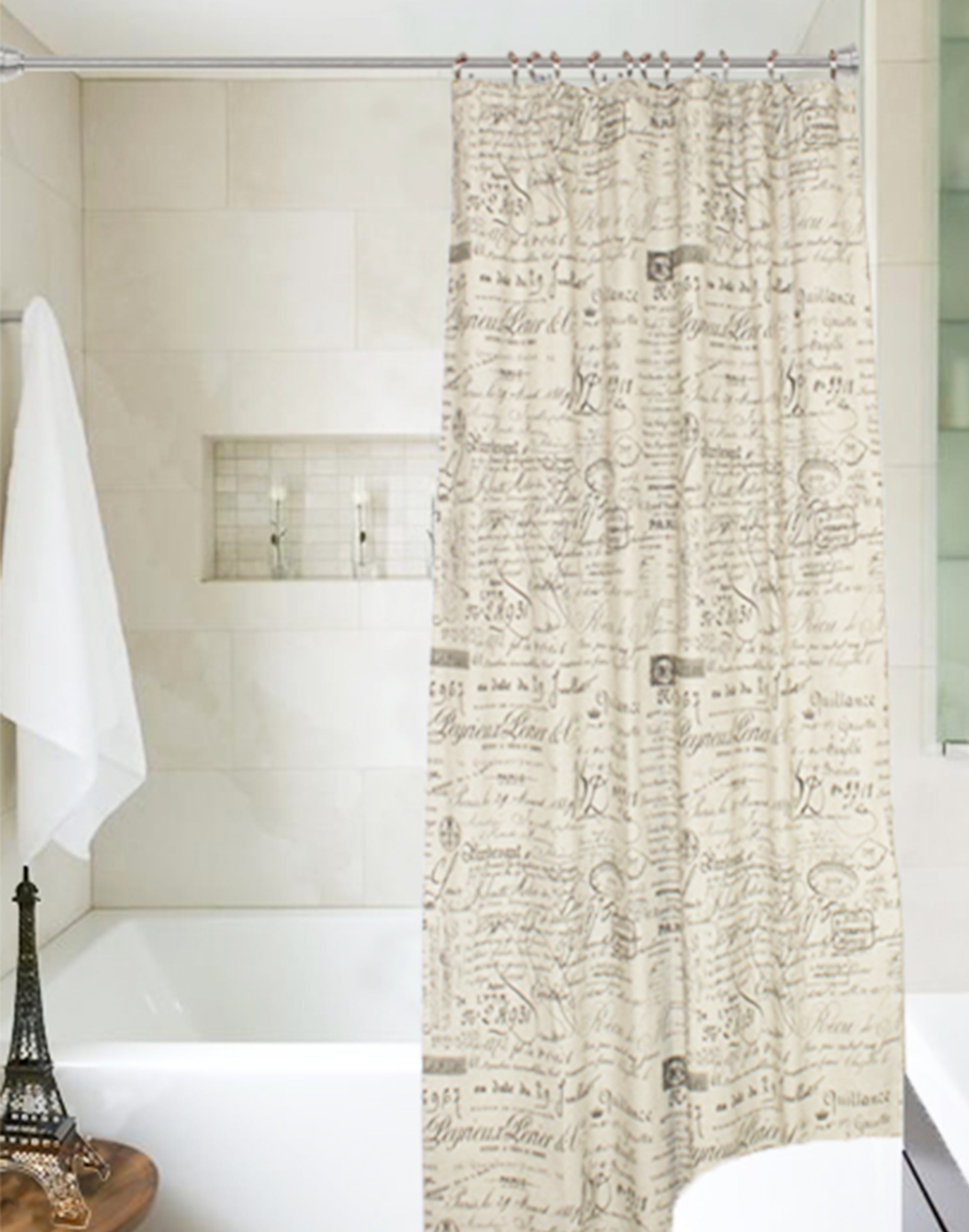 Waterproof Document Shower Curtain - Unique Office Design Bathroom Decor for Lawyers & Professionals - Perfect for Home, Office, or Gift