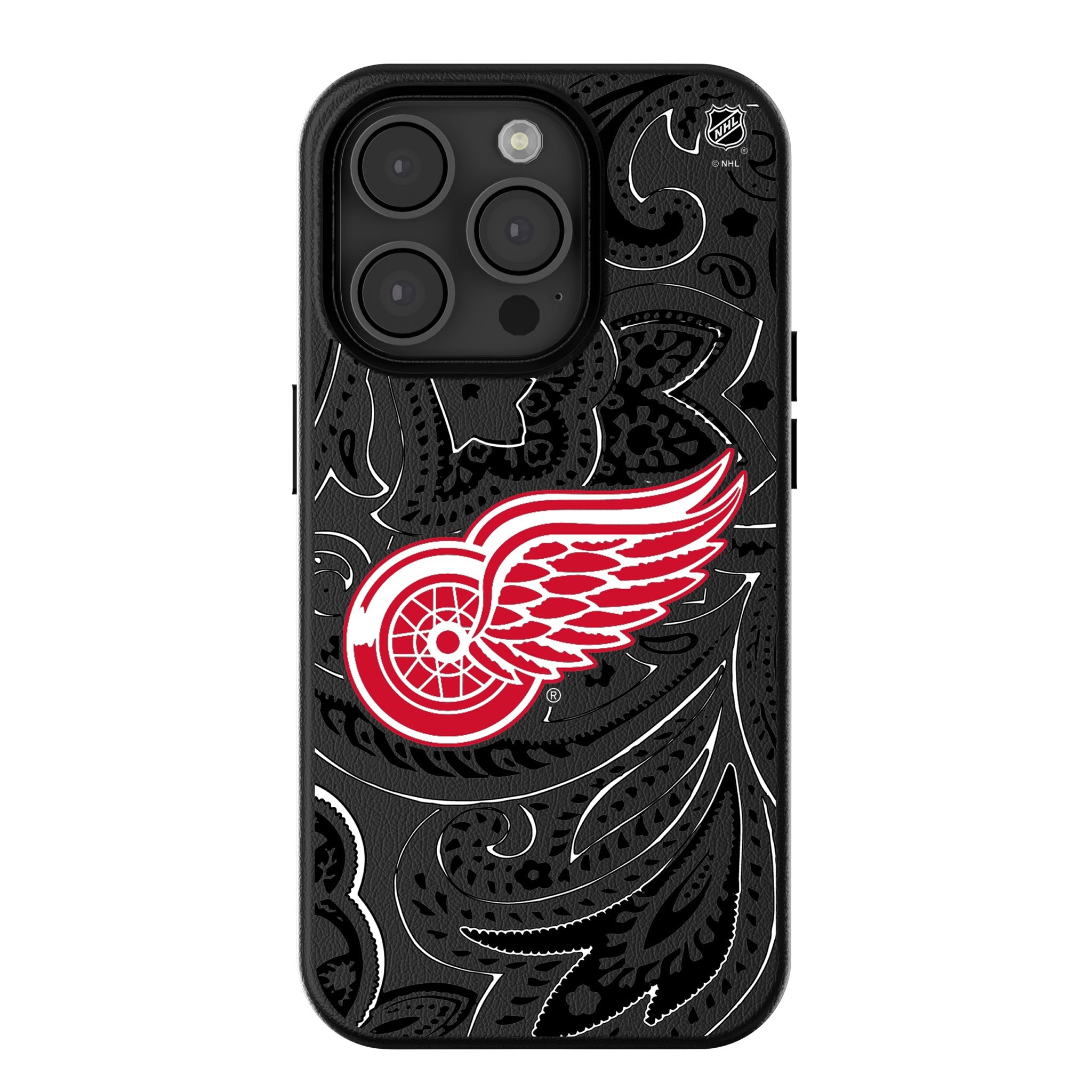 Detroit Red Wings Paisley MagSafe Compatible Phone Case for iPhone 14/13/12 Pro Max - Stylish Protective Cover for Hockey Fans, Perfect for Game Days & Everyday Use