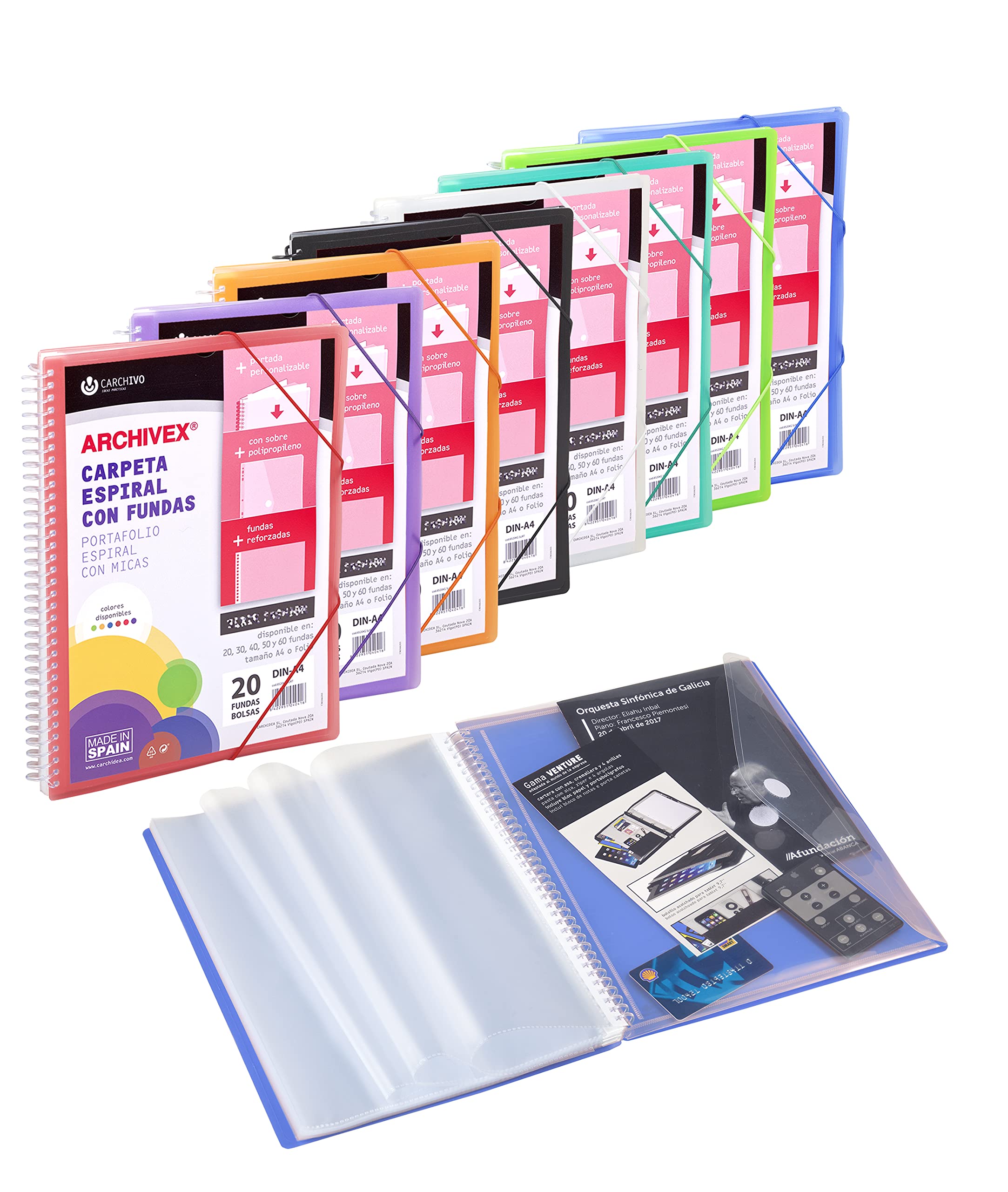 Customizable 20-Pocket Spiral Binder Organizer - Purple | Star Design for School, Office & Home Document Storage | Perfect for Teachers, Students & Professionals