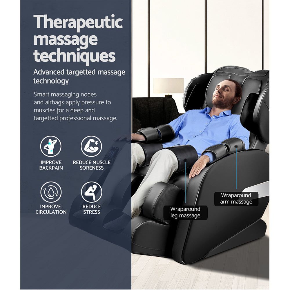 Livemor Electric Massage Chair with 22 Nodes - Full Body Recliner with Heat Therapy & Zero Gravity - Perfect for Home Office Relaxation & Pain Relief