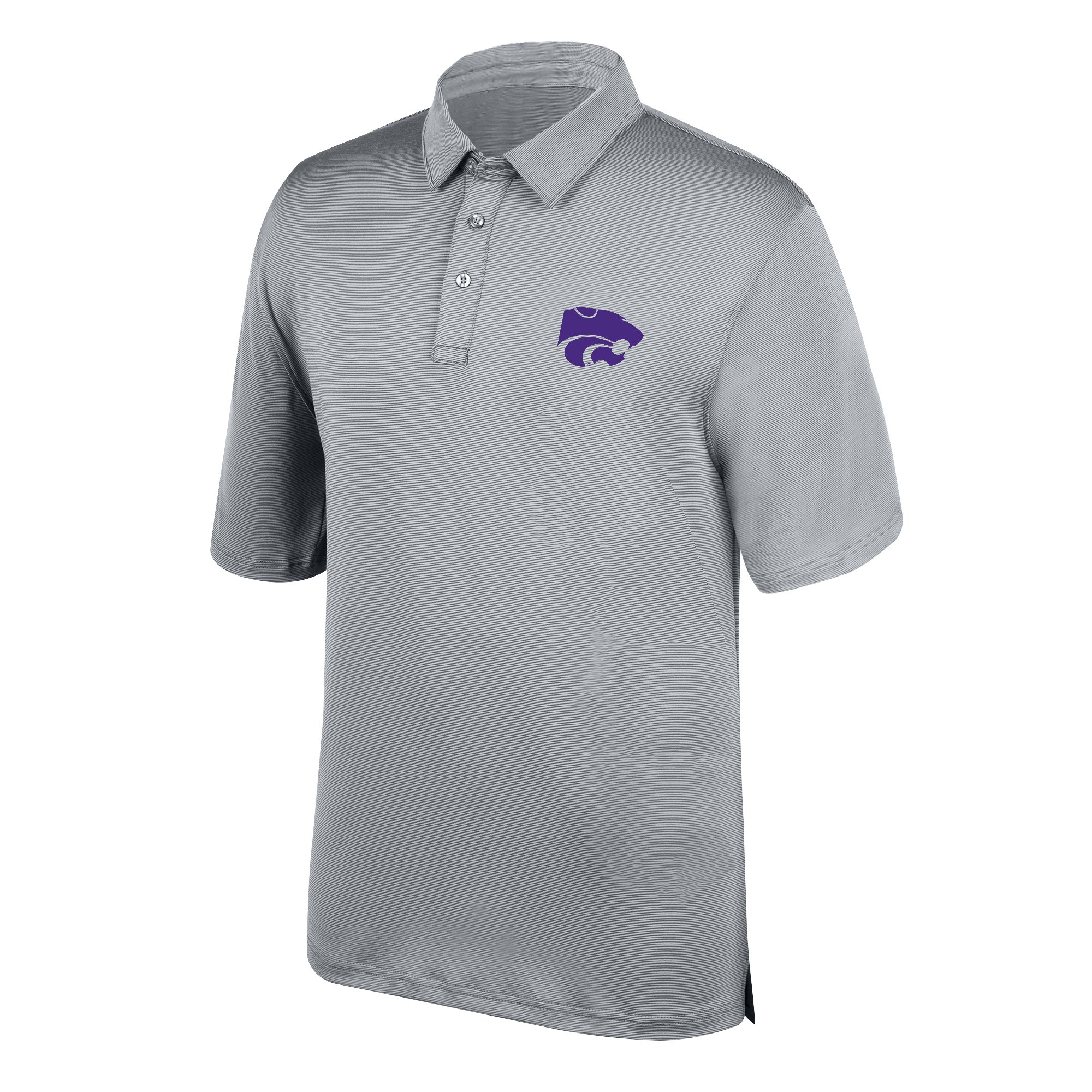 J America NCAA Men's Yarn Dyed Striped Polo Shirt - Breathable Cotton Casual Wear for Golf, Campus & Everyday Outfits