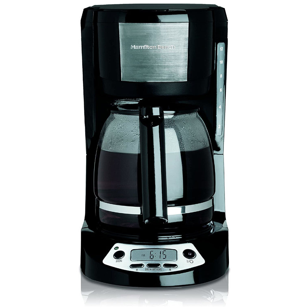 Hamilton Beach 12-Cup Programmable Coffee Maker with Auto Shut-Off - 49615C - Perfect for Home, Office & Entertaining