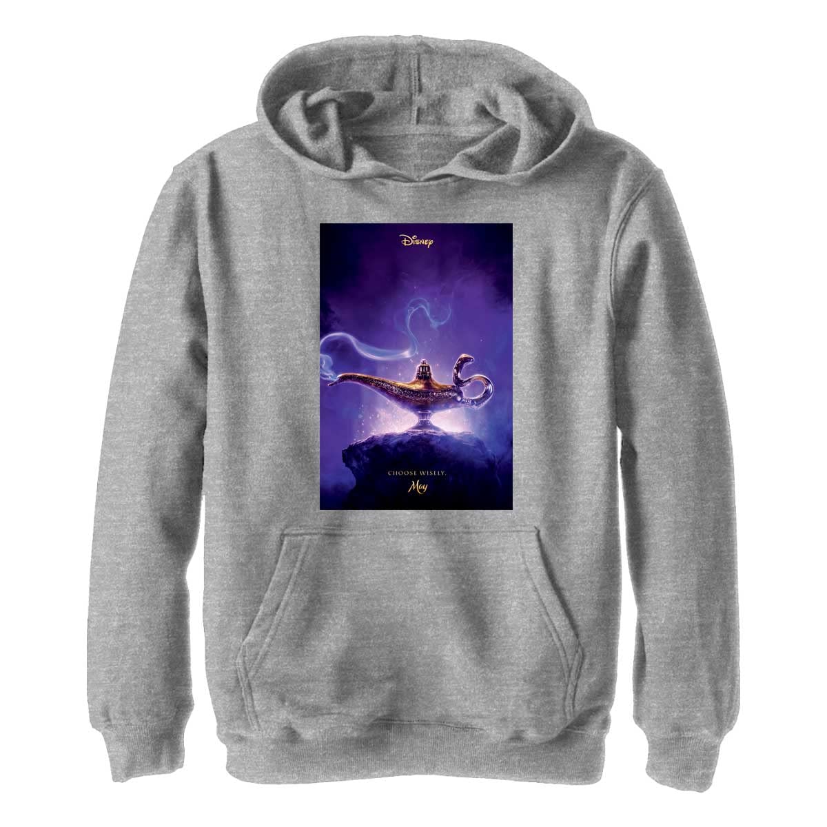 Disney Aladdin Live Action Kids' Hoodie - Soft Cotton Pullover with Movie Poster Design | Perfect for Birthday Gifts, Movie Nights & Disney Theme Parties