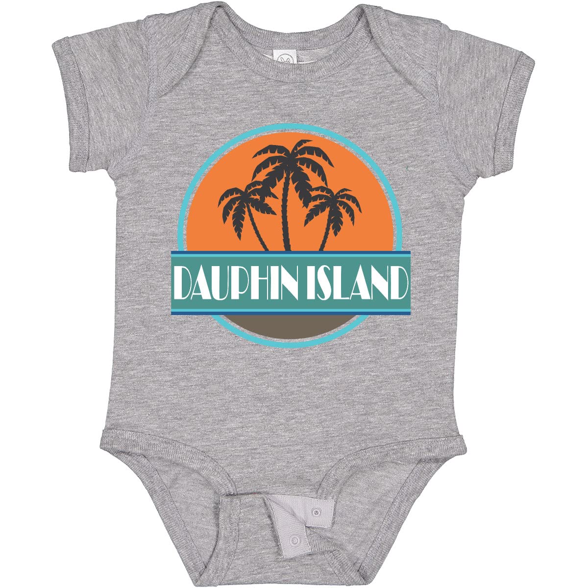 Inktastic Dauphin Island Alabama Vacation Baby Bodysuit - Cute Infant Onesie for Beach Trips & Family Getaways