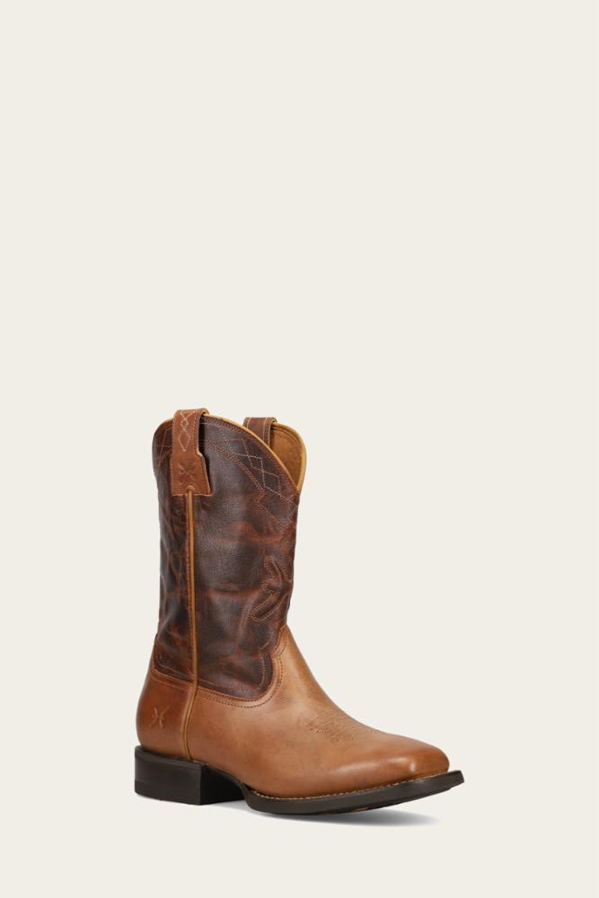 Frye Men's 41591 Leather Boots in Brown - Comfortable & Durable for Outdoor, Work & Casual Wear