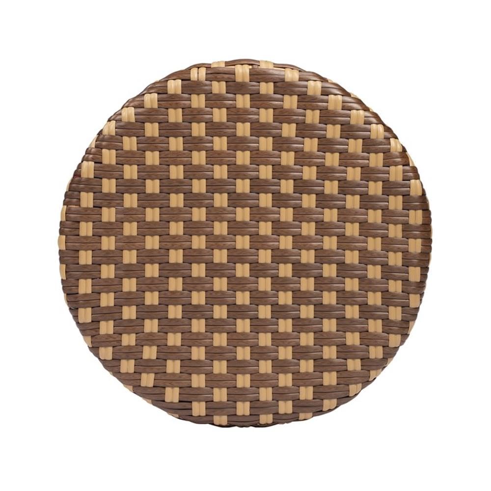 Home Square 2-Piece Brown Rattan Counter Stool Set - Perfect for Kitchen Islands, Breakfast Bars & Home Decor