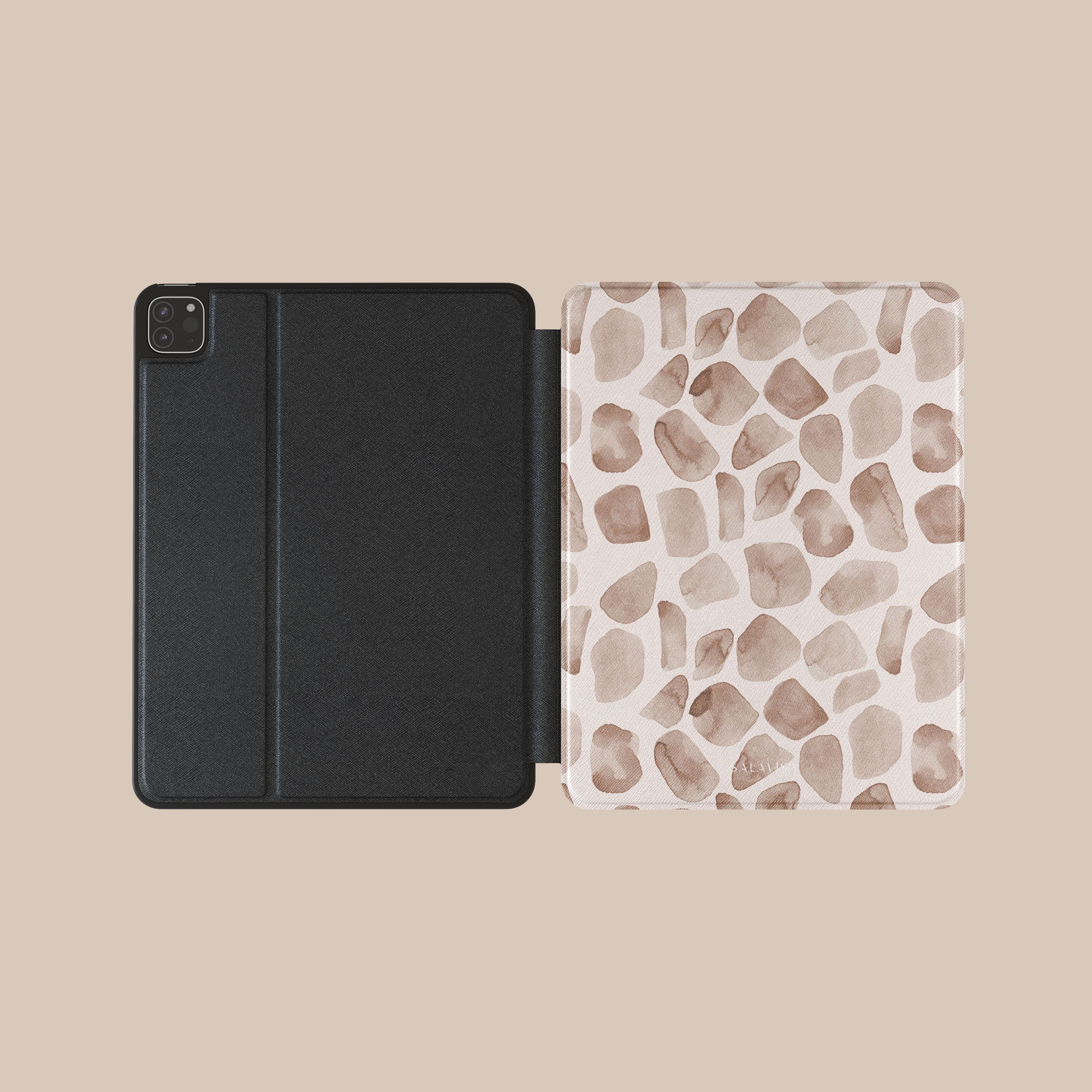 Brown Watercolor Safari iPad Case - Protective Cover for iPad Pro/Air/Mini - Perfect for Travel, Work & School | Durable & Stylish Design