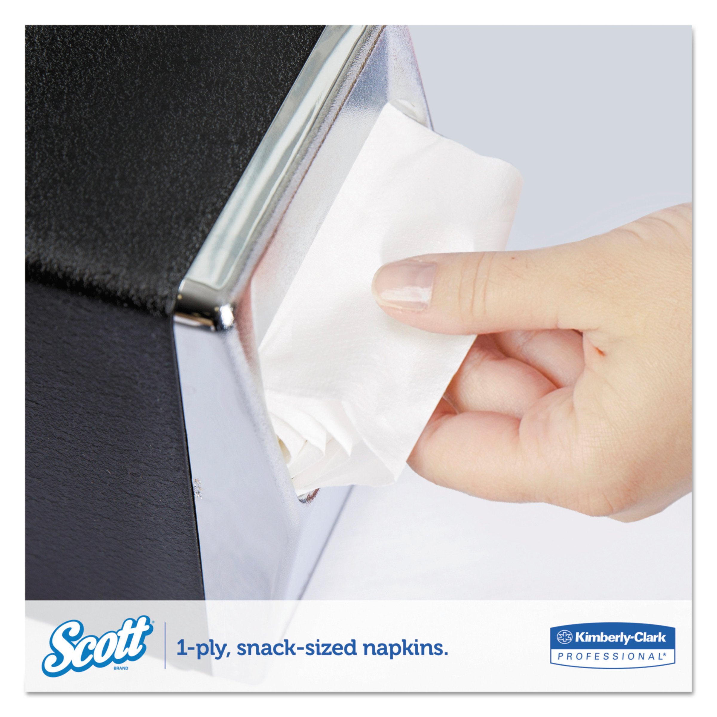 Scott Low Fold Paper Napkins (98720) - Disposable 1-Ply Beverage Napkins, Snack-Sized, 32 Packs of 250 (8,000 Total) - Perfect for Parties, Restaurants, and Office Events