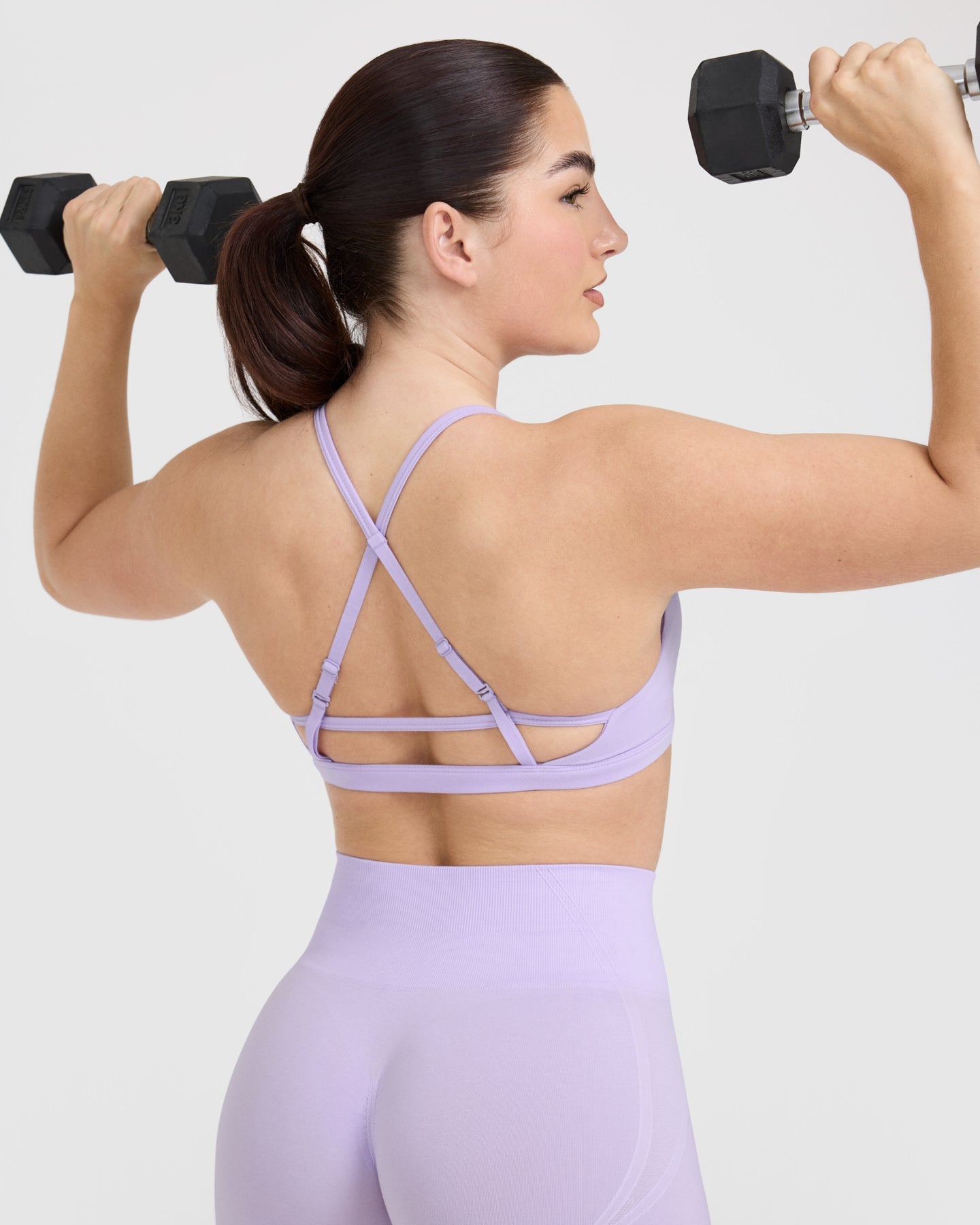 Timeless Strappy Bralette - Comfortable Wireless Lace Bralette in Lavender Purple | Perfect for Yoga, Lounge Wear & Everyday Comfort