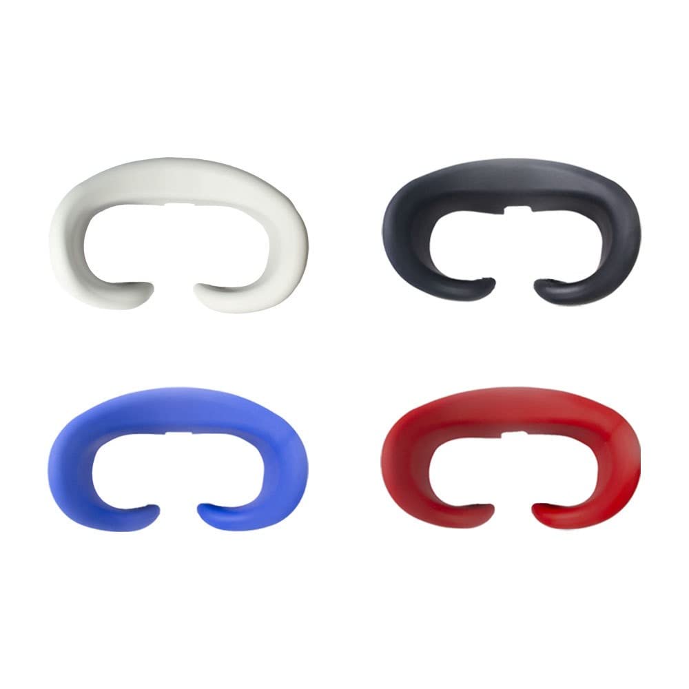 PICO 4 VR Face Cover - Soft Silicone VR Headset Replacement Pad, Anti-Leak Facial Interface with Thickened Cushion for Enhanced Comfort (Black) - Perfect for VR Gaming, Fitness & Virtual Reality Experiences