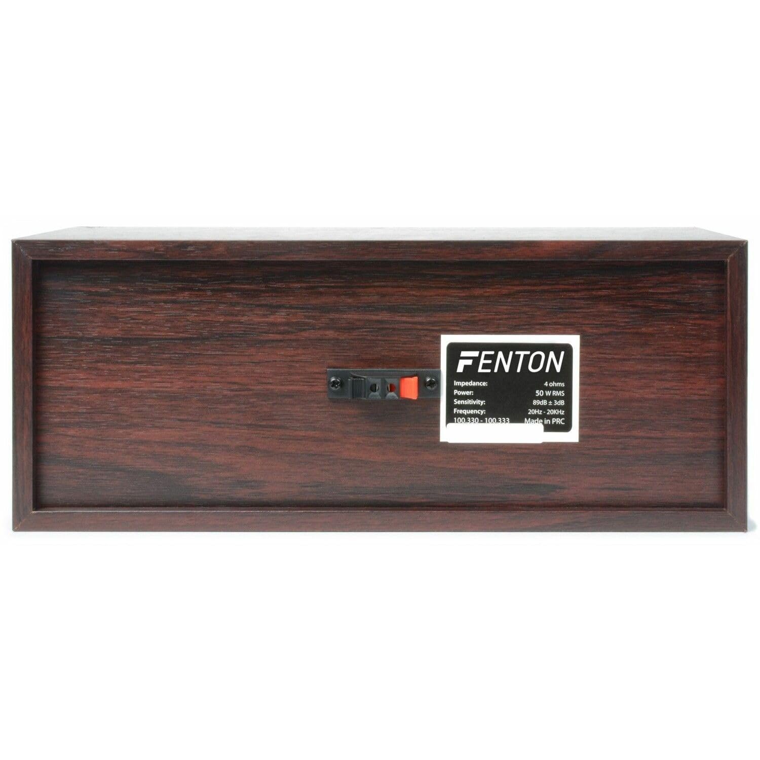 Fenton HF5W 5.0 Home Theater Speaker System - 335W Walnut Wood Bookshelf Speakers (Set of 5) - High-Quality Audio for Movies, Music & Gaming - Perfect for Living Room, Home Theater & Entertainment Spaces