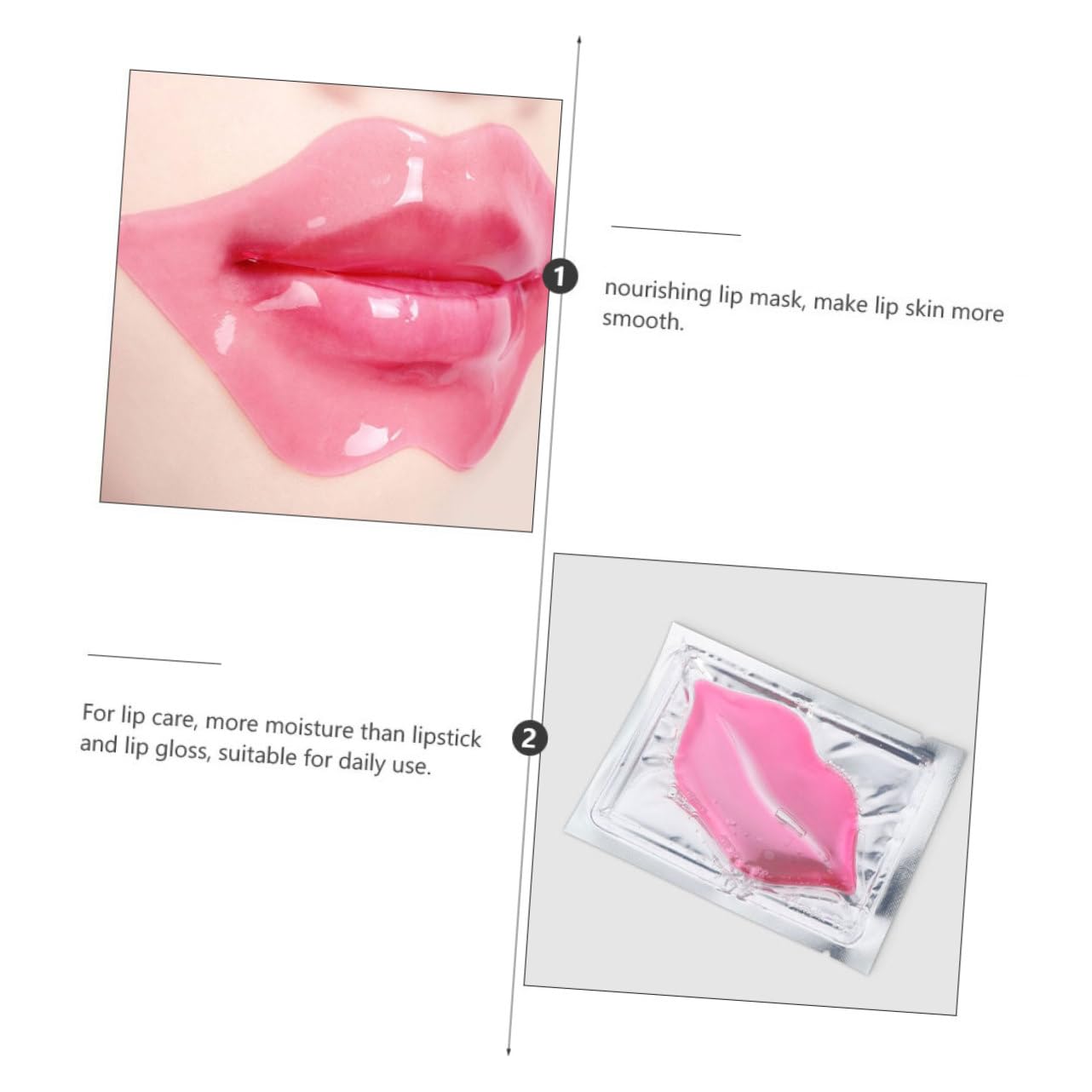 15Pcs Collagen Lip Mask Set - Hydrating & Anti-Wrinkle Lip Care Pads for Soft, Plump Lips - Perfect for Night Care, Dry Lips Treatment and Beauty Routine