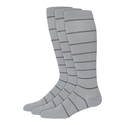 Grey/Charcoal Stripe - 3 Pack