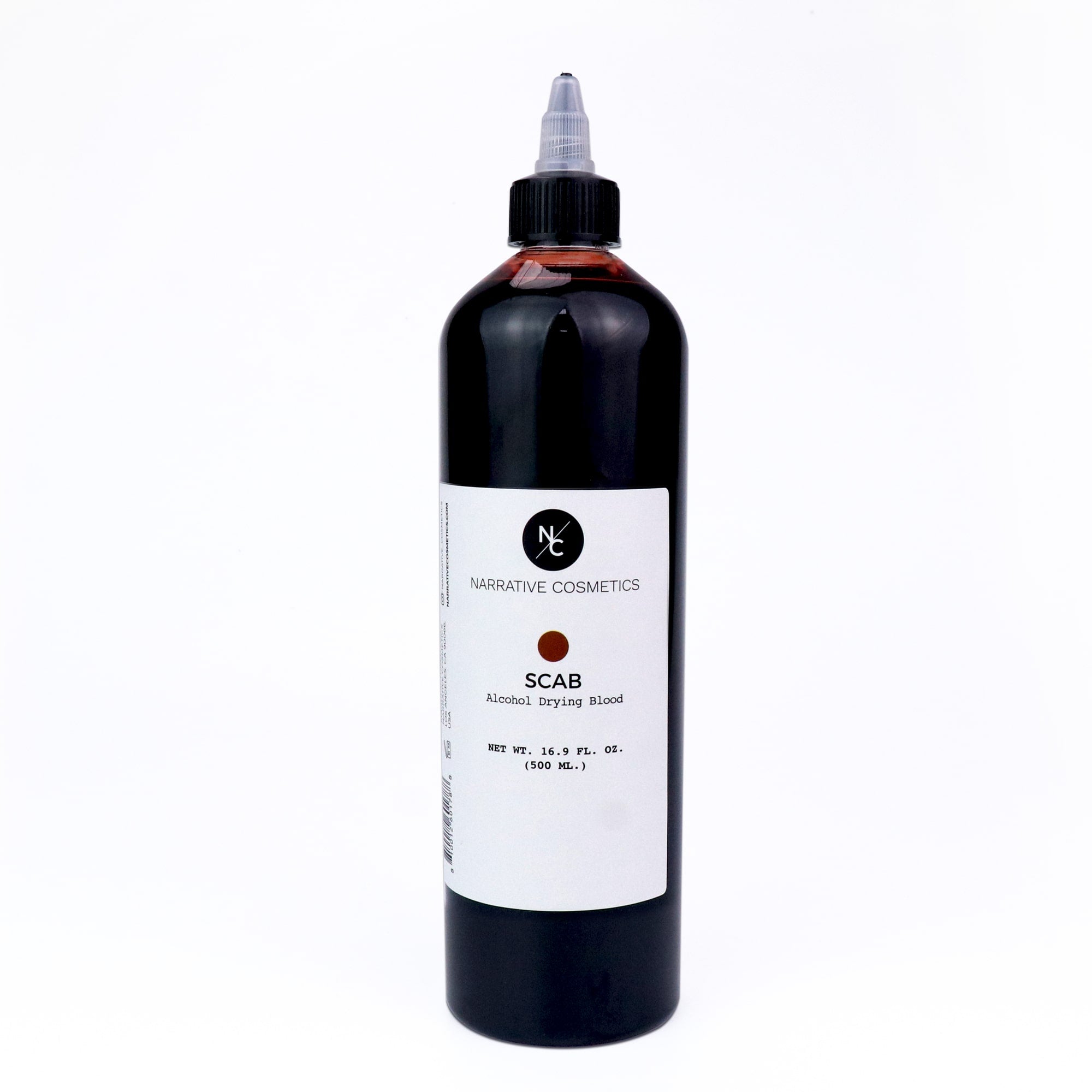 Ultra Realistic Alcohol Drying Blood - 16.9 fl.oz (500ml) Fake Blood for Halloween, Theater Makeup & Special Effects - Dries to Touch for Realistic Wounds & Scenes