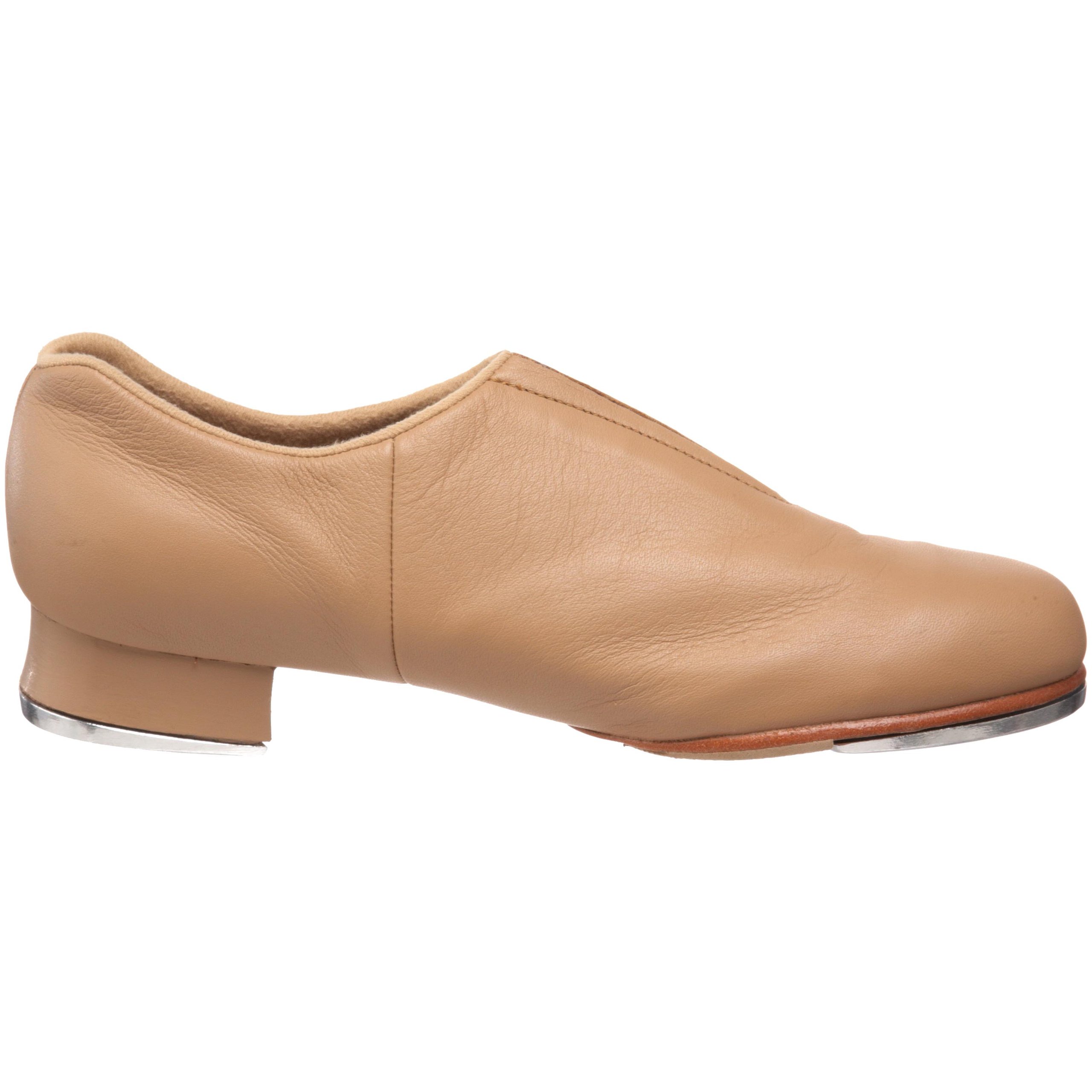 Bloch Women's Tap-Flex Leather Slip-On Tap Shoes for Dance - Professional Jazz & Broadway Performance, Practice, and Dance Classes
