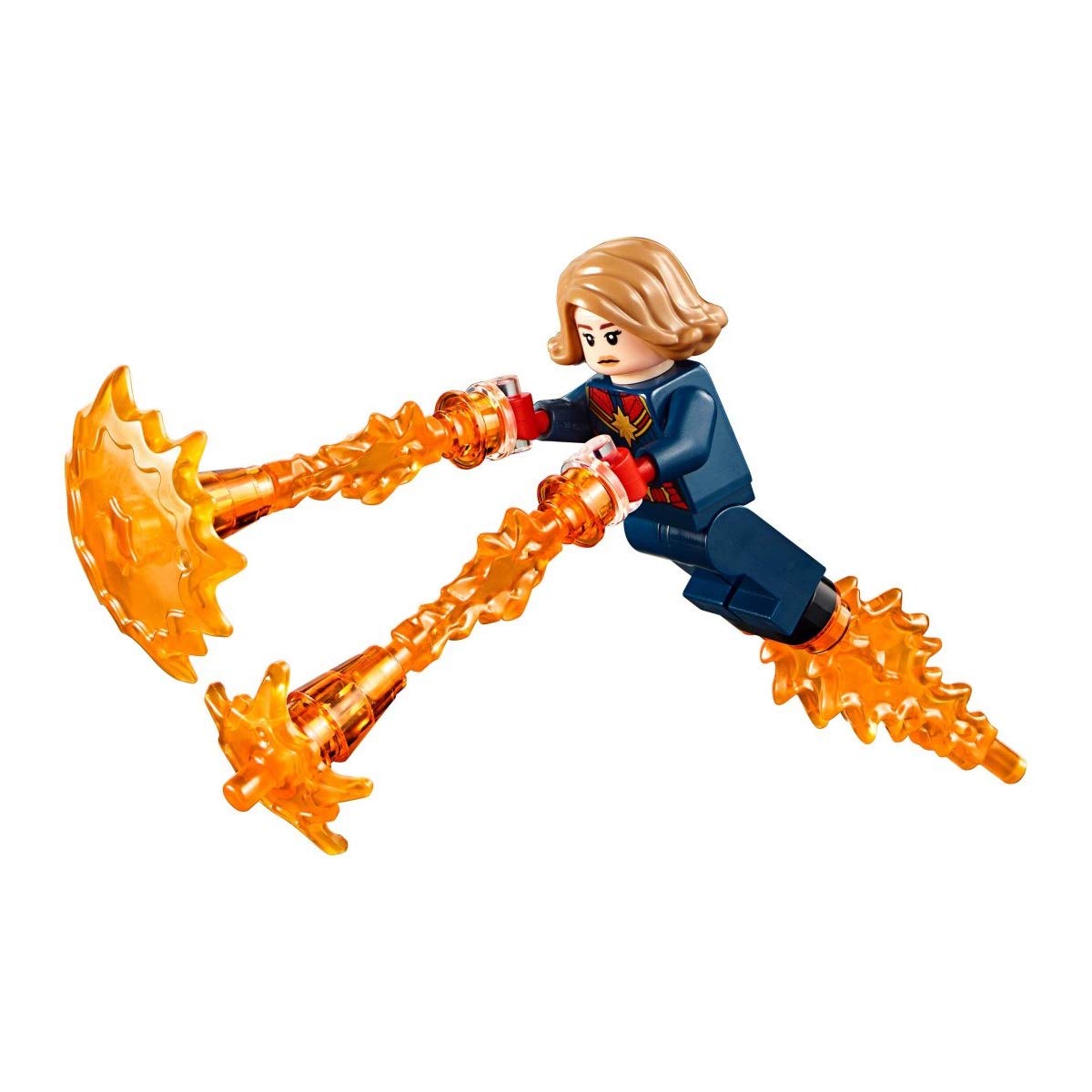 Avengers Lego Marvel Superheroes Endgame Captain Marvel with Power Blast Effects 76131 Mini Fig Minifigure - Perfect for Superhero Play, Collectors & Marvel Fans