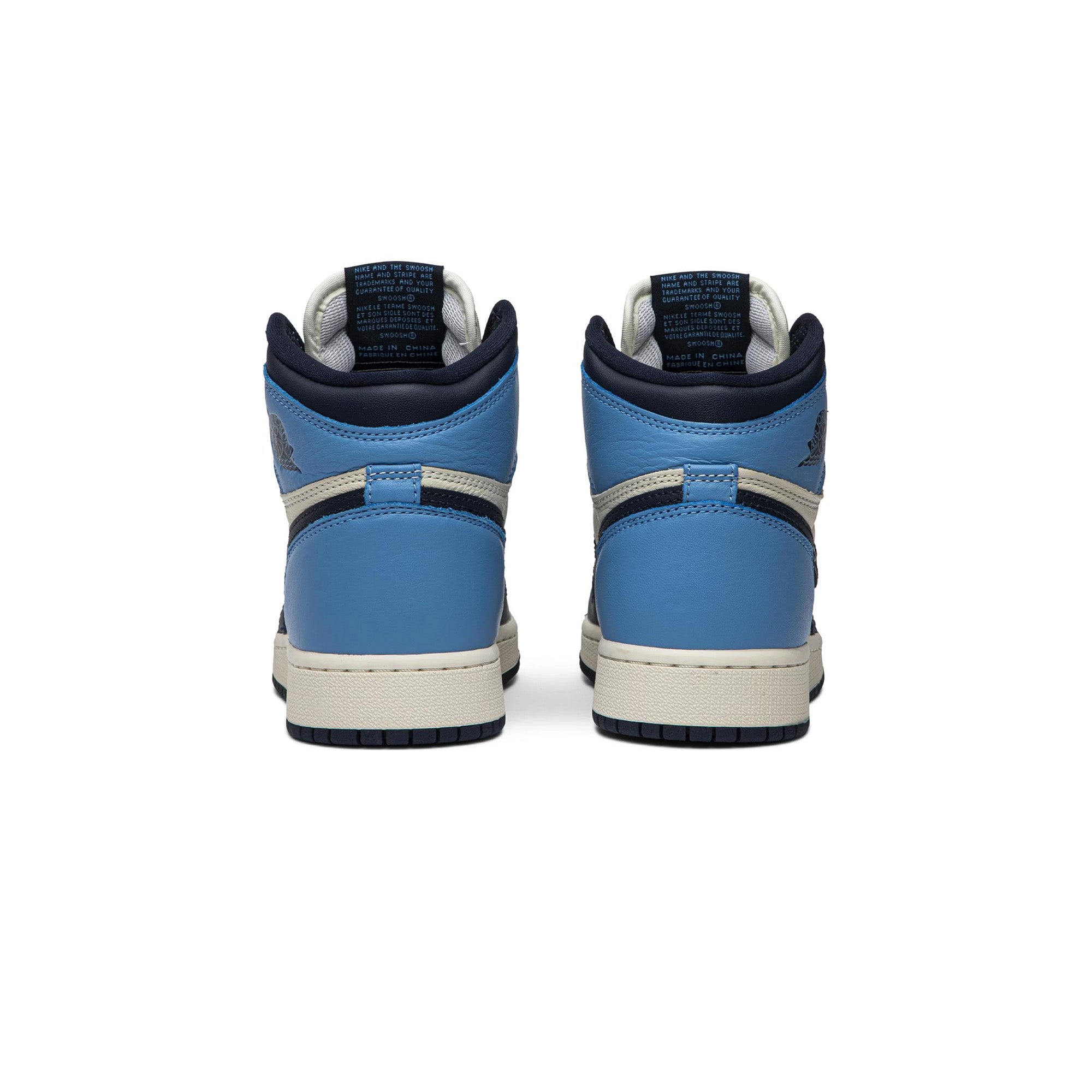 Air Jordan 1 Retro High 'Obsidian' GS Sneakers (2019 Release) - Classic Basketball Shoes for Women & Girls - Perfect for Streetwear, Casual Outfits & Sneaker Collectors
