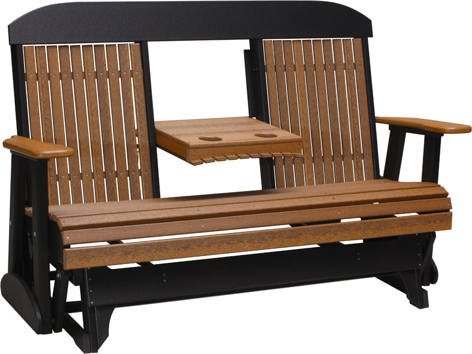 LuxCraft 5-Foot Classic Glider Rocking Chair - Perfect for Nursery, Bedroom, or Porch Relaxation | Comfortable & Stylish Seating for Parents & Seniors