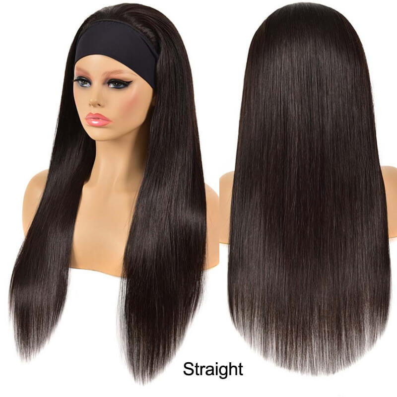 Eullair Glueless Human Hair Headband Wig - Easy Install for Beginners | Perfect for Daily Wear, Travel & Quick Hairstyle Changes