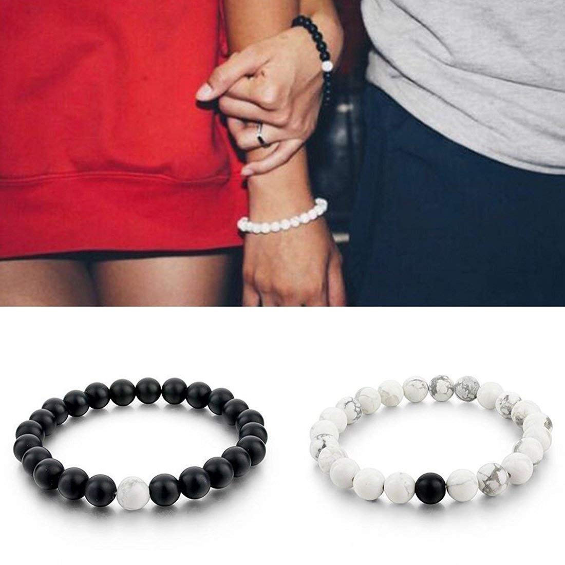 YouBella Stylish Couple Love Bracelet for Women, Men, Girls & Boys - Trendy Matching Jewelry Gift for Couples, Friends & Family - Perfect for Anniversaries, Valentine's Day & Special Occasions