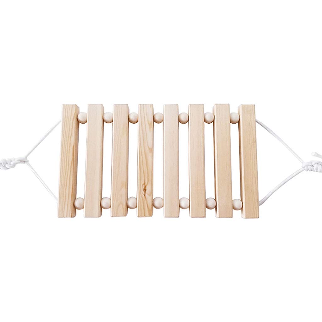 AiLi Solid Wood Swing Set - Sturdy Pine Children's Indoor/Outdoor Swing with Lanyard, 360cm - Perfect for Backyard Playgrounds, Tree Swings, and Kids Gym Sets