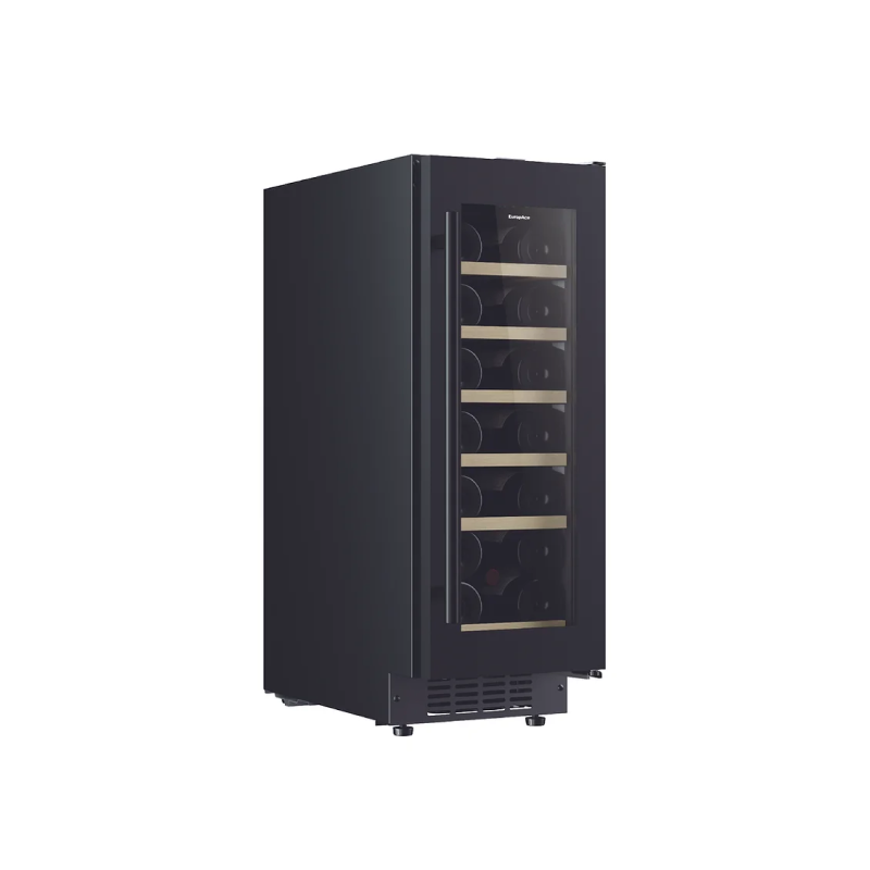 Europace EWC8202DBK Slim Wine Cooler - 20 Bottle Capacity, Built-in or Freestanding, Quiet Operation - Perfect for Kitchen, Dining Room, or Home Bar