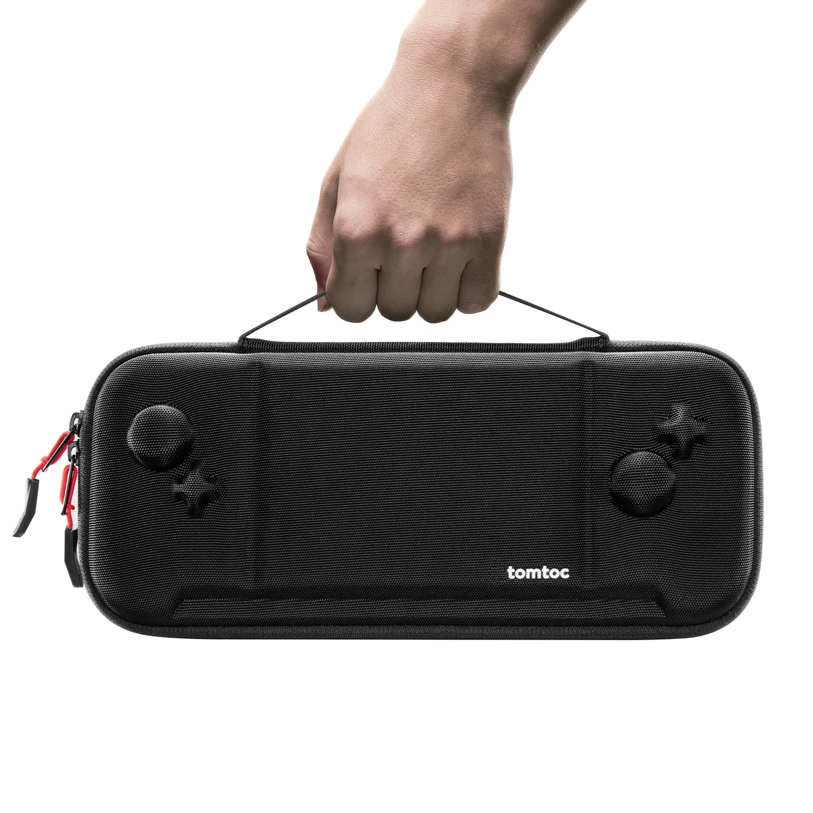 tomtoc Hard Shell Protective Travel Case for Nintendo Switch Split Pad Pro & Binbok Joy Pad Controllers - Shockproof Lightweight Carrying Bag with 30 Game Cartridge Slots | Perfect for Gaming On-The-Go & Travel Protection