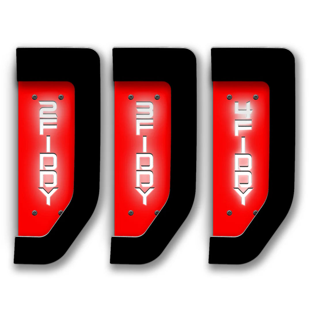 2017-2022 Ford Super Duty Fender Badge Replacement Set - Customizable LED Emblem Kit for F250 F350 F450 Trucks | Upgrade Your Truck's Exterior Style