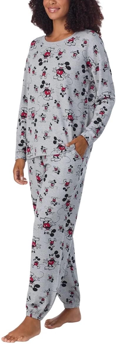 Disney Women's 2-Piece Cozy Pajama Set - Soft Sleepwear for Women & Girls - Perfect for Bedtime, Lounging & Movie Nights