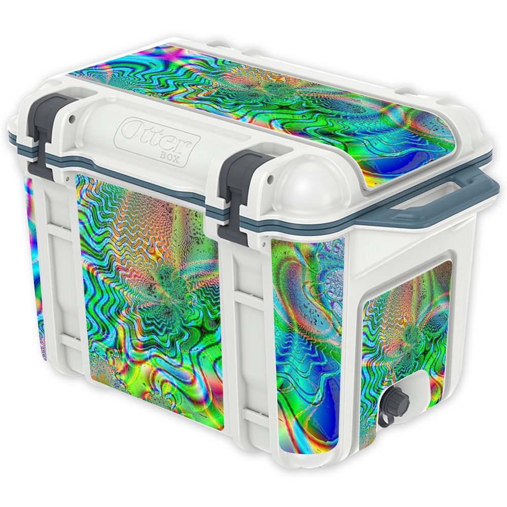 MightySkins Vinyl Decal Wrap Cover for OtterBox Venture 45 qt Cooler - Psychedelic Design | Protective, Durable, Custom Skin | Easy to Apply, Made in USA | Perfect for Camping, Beach Trips, Tailgating & Outdoor Adventures