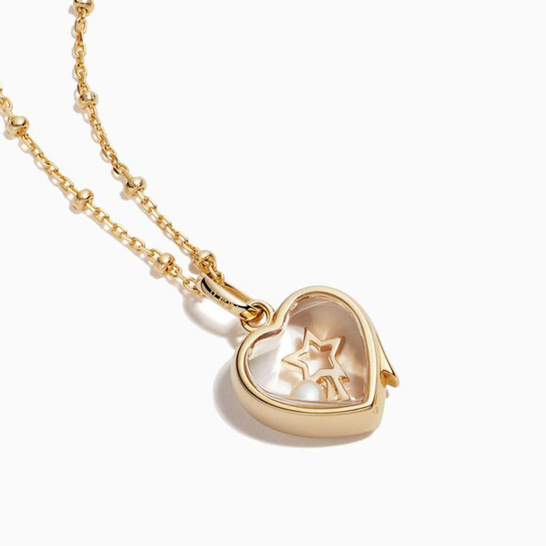 Small Heart Locket Necklace for Women - Elegant Silver or Gold Pendant with Photo Insert - Perfect for Valentine's Day Gifts, Anniversary Presents & Everyday Jewelry