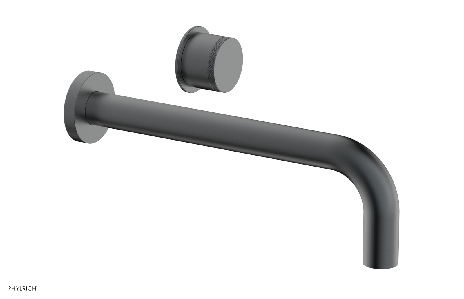 Basic II 10 Single Handle Wall Mount Lavatory Faucet Set with Knurled Handle - 230 18 10 - Perfect for Bathroom Sink, Powder Room & Guest Bath Installation