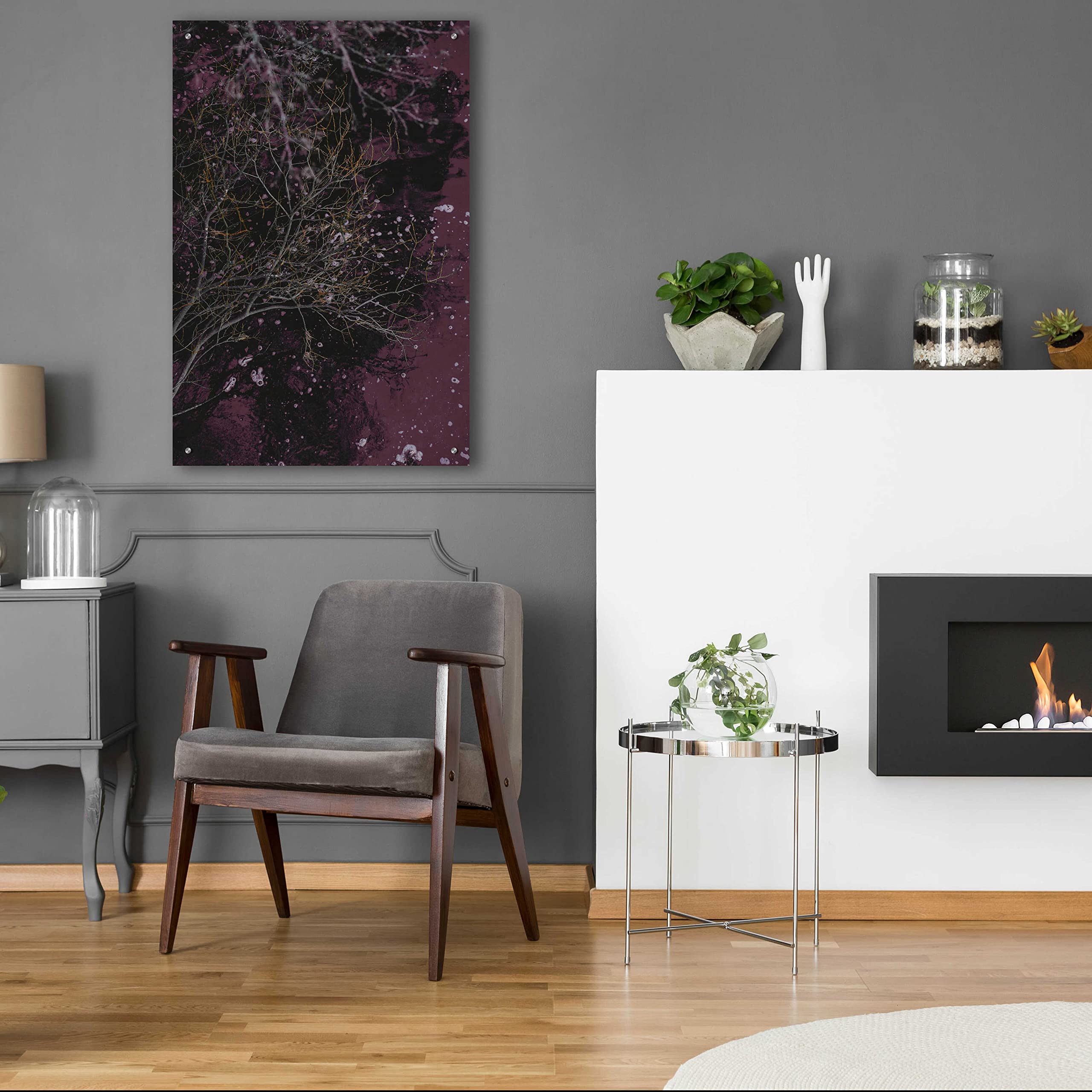 Epic Art 'River of Wine' by Design Fabrikken - Premium Acrylic Glass Wall Decor, 24x36 Inches - Modern Home & Office Wall Art for Living Room, Bedroom, Dining Area