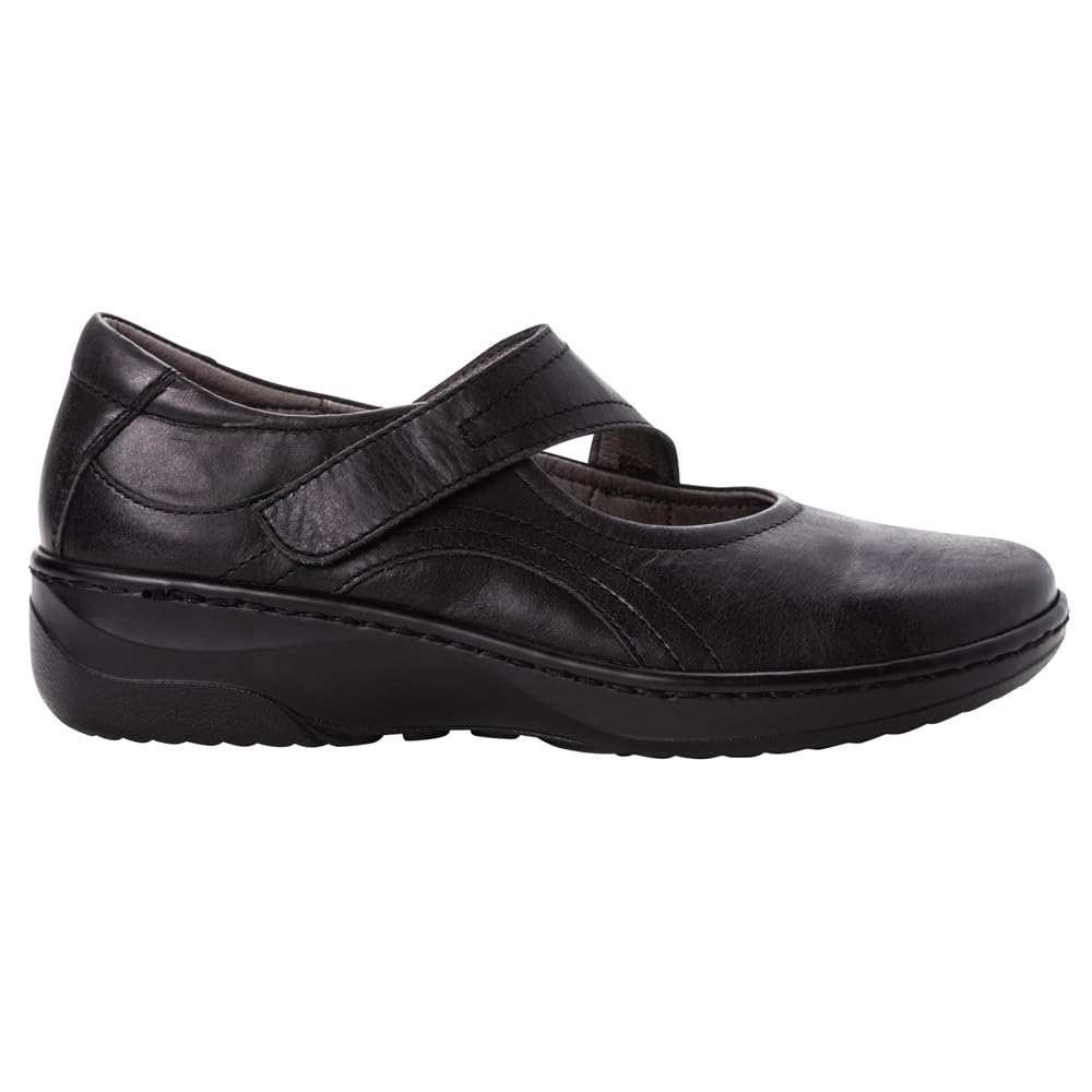Propét Women's Golda Mary Jane Flats - Comfortable Slip-On Shoes for Women with Arch Support | Perfect for Work, Travel & Casual Wear