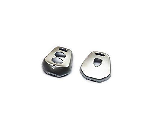 Premium Gloss Silver Hard Plastic Key Fob Cover Case for Porsche 996/986 (2-Button Remote) - Durable Protection & Stylish Upgrade for Car Keys - Perfect for Daily Use, Travel & Keychain Accessories