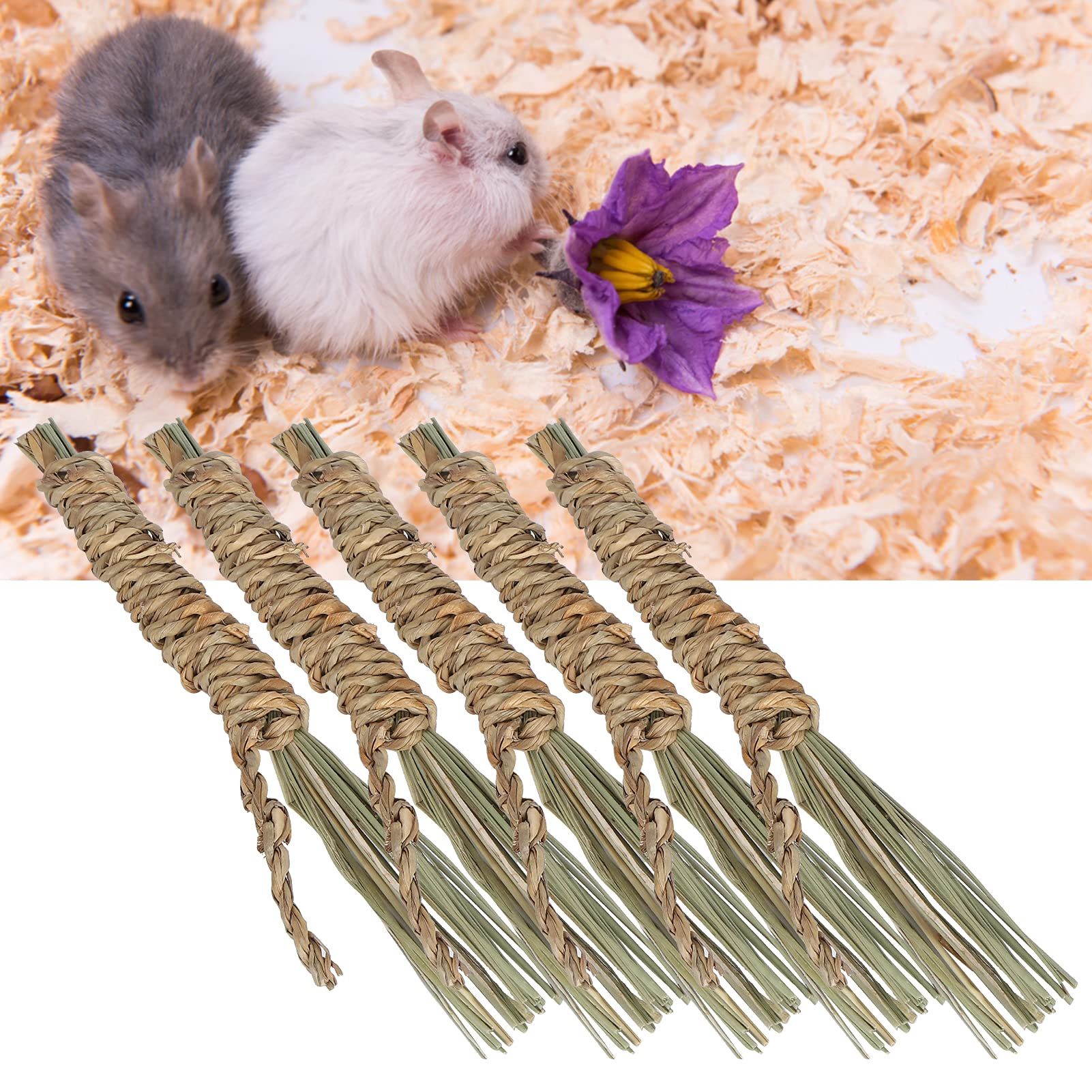 **Organic Seagrass Chew Sticks for Teeth Grinding - Natural Small Aquatic Rope Bite Sticks for Dogs & Puppies - Perfect for Anxiety Relief & Dental Health**