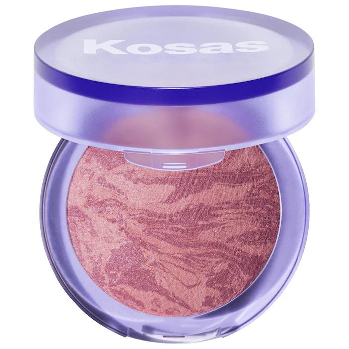 Kosas Blush is Life Baked Talc-Free Illuminating Dimensional Blush - Natural Glow for Cheeks & Face Makeup | Perfect for Daytime, Night Out & Special Occasions