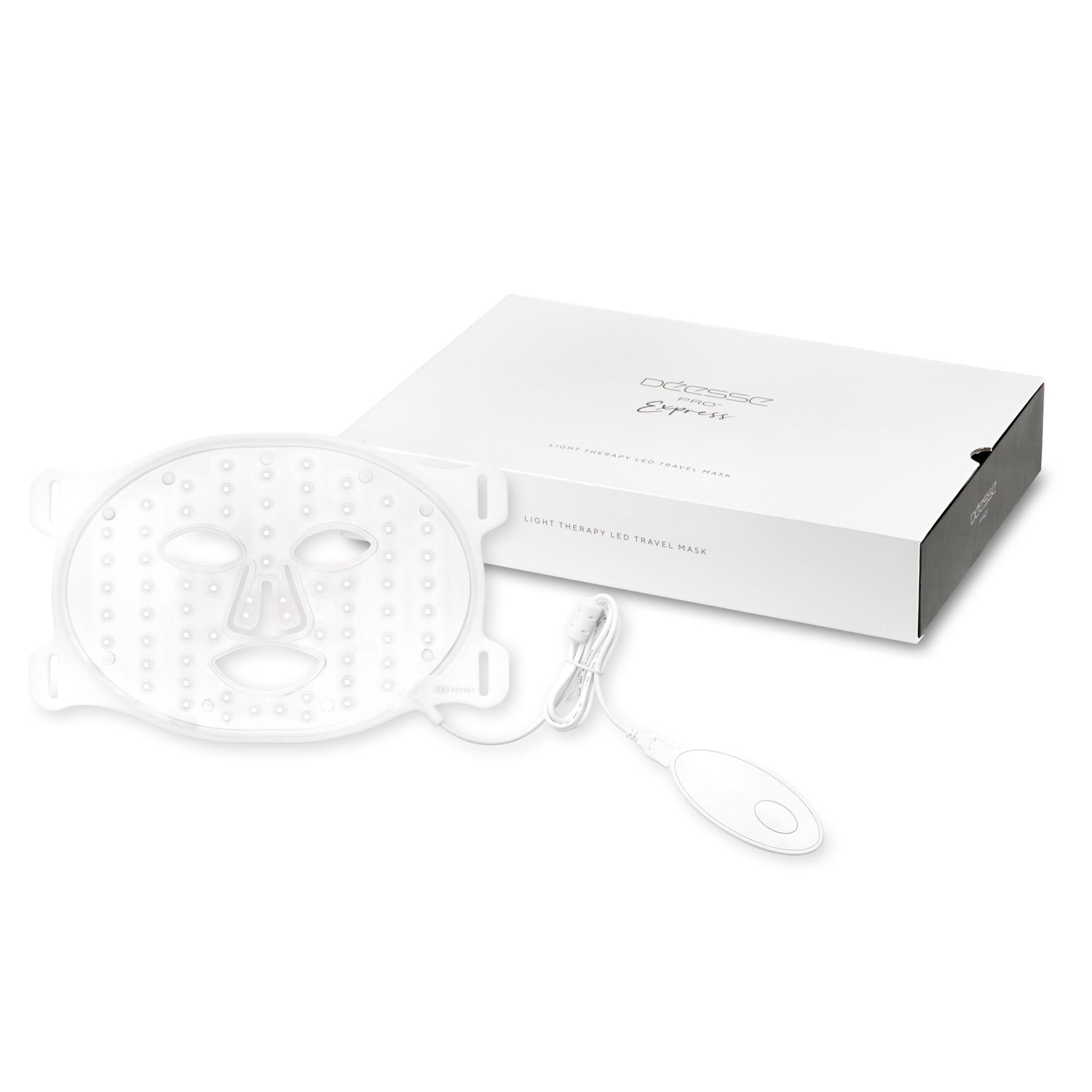 Déesse Pro LED Light Therapy Mask - Red & Blue Light Facial Skin Care for Acne, Wrinkles, Anti-Aging | At-Home Spa Treatment for Glowing Skin