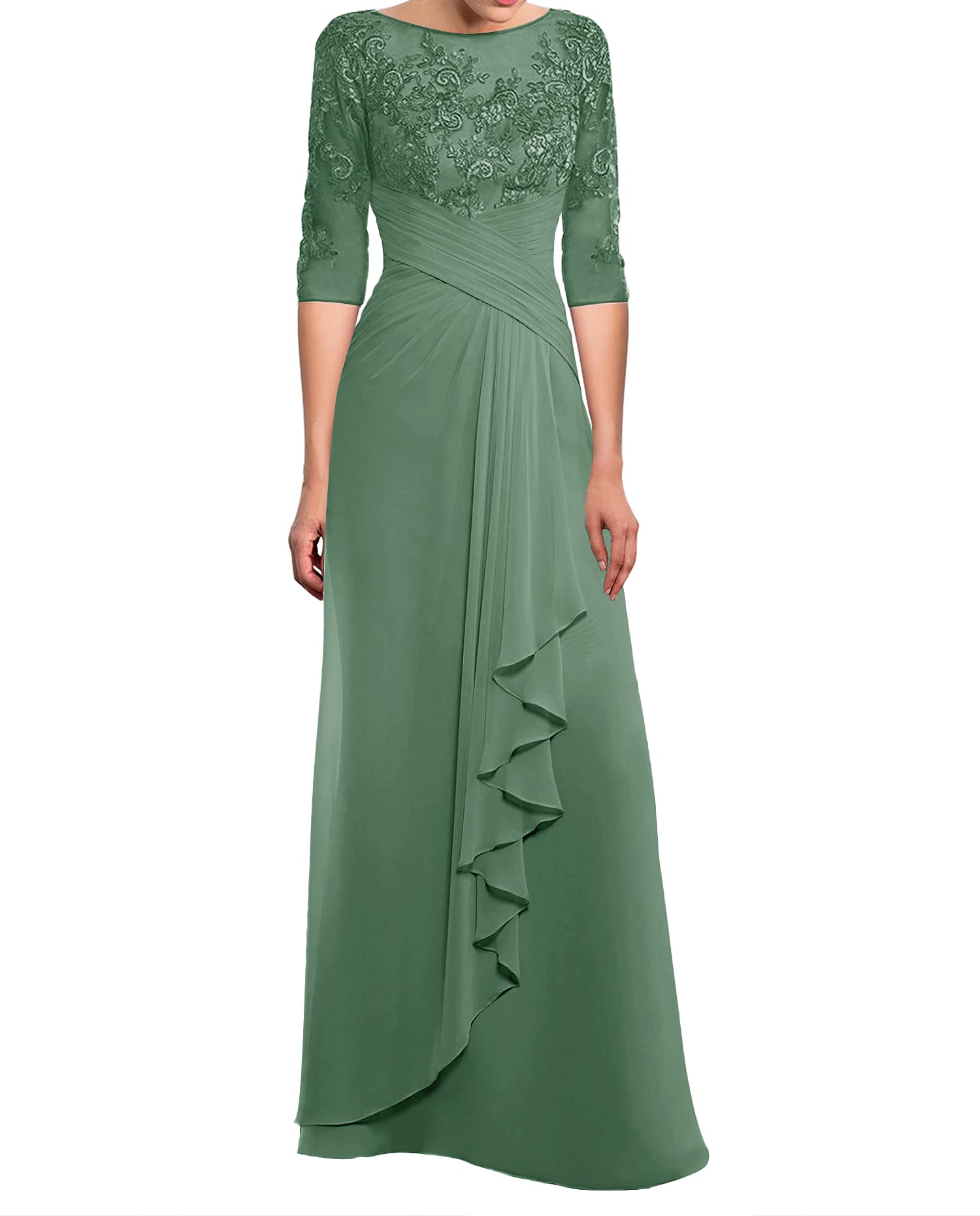 Elegant Mother of The Bride Dresses | Long Lace Chiffon Formal Evening Gowns for Wedding Guests | Perfect for Weddings, Galas & Special Occasions