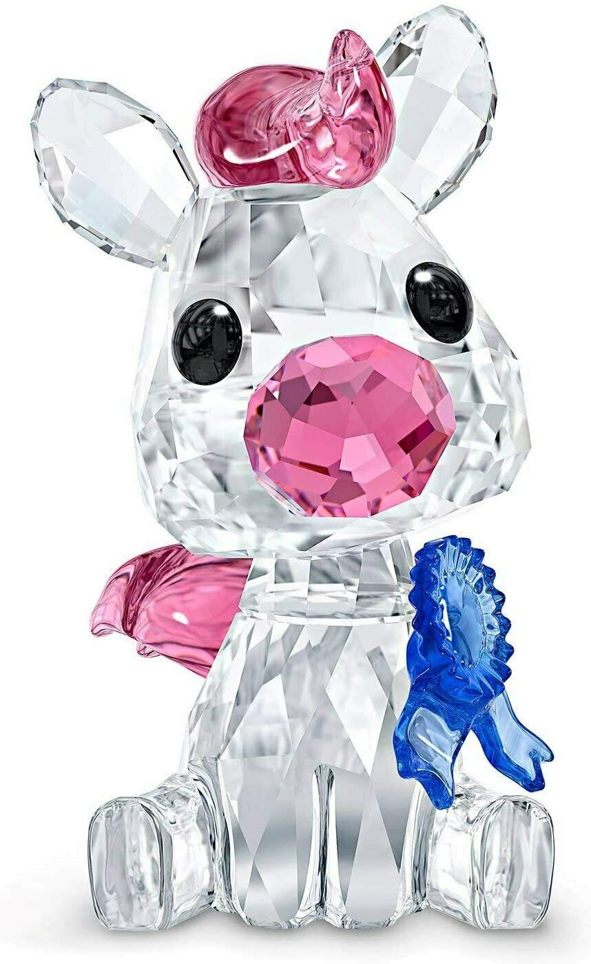 SWAROVSKI Baby Animals Speedy The Pony Crystal Figurine - Clear, Pink & Blue - Perfect for Nursery Decor, Baby Shower Gifts & Collectibles