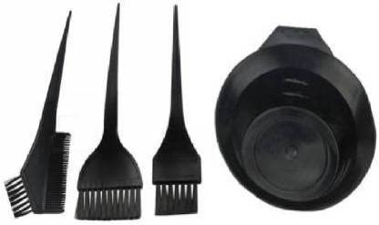 Fabify Hair Coloring Kit - Professional Dye Brush, Comb, Mixing Bowl & Bleaching Tools (1 Bowl, 3 Brushes) for Salon-Quality At-Home Hair Dyeing | Perfect for DIY Hair Color, Highlights & Root Touch-Ups
