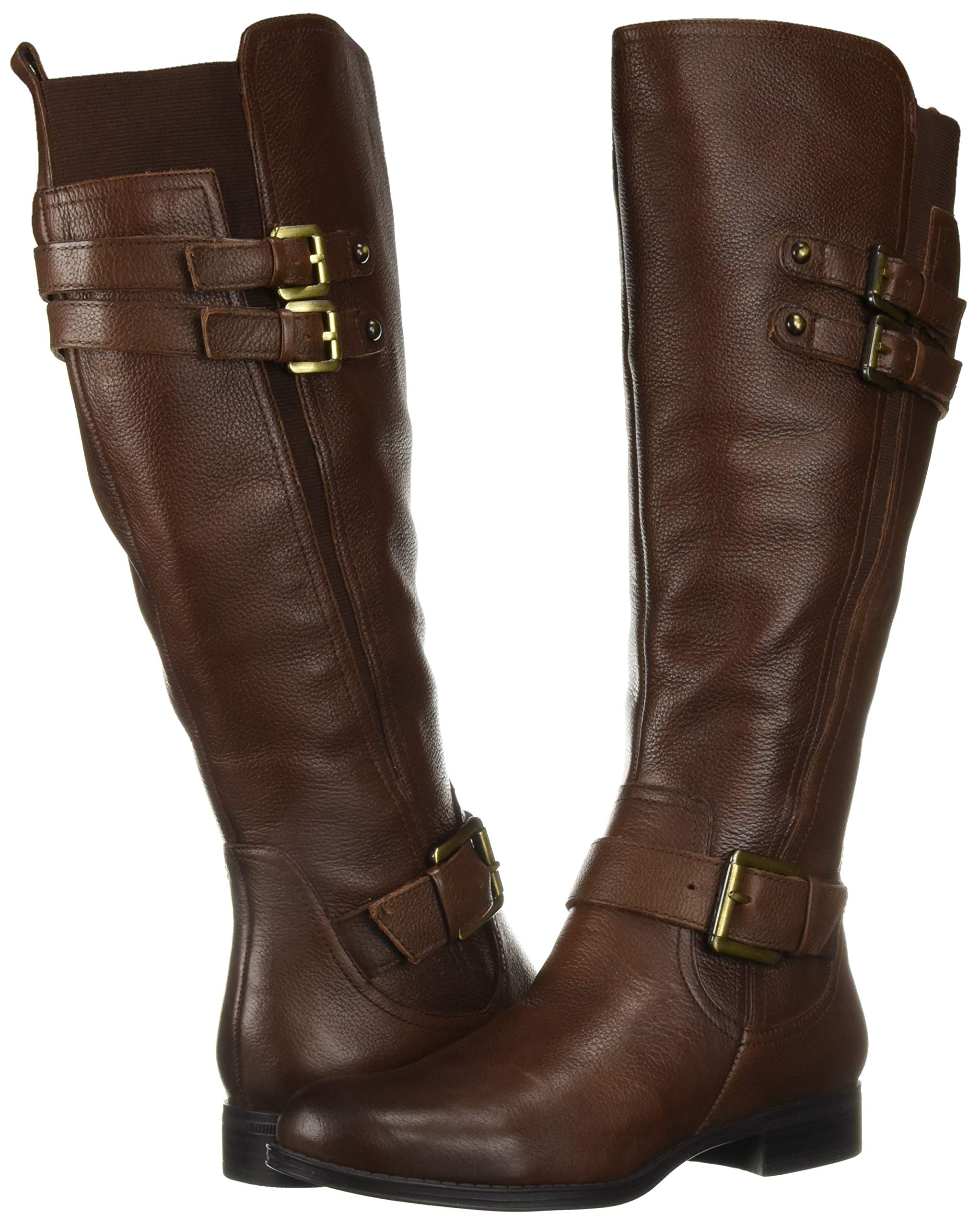 Naturalizer Women's Jessie Knee High Buckle Detail Riding Boots - Stylish & Comfortable Equestrian Boots for Horseback Riding, Winter Fashion & Outdoor Activities