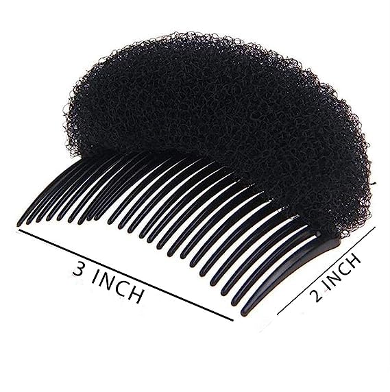 AASA Set of 2 Hair Donut Bun Maker with Comb | Puff Maker Hair Clip Accessory | Hair Styling Tool for Women & Girls | Perfect for Updos, Ponytails & Special Occasions