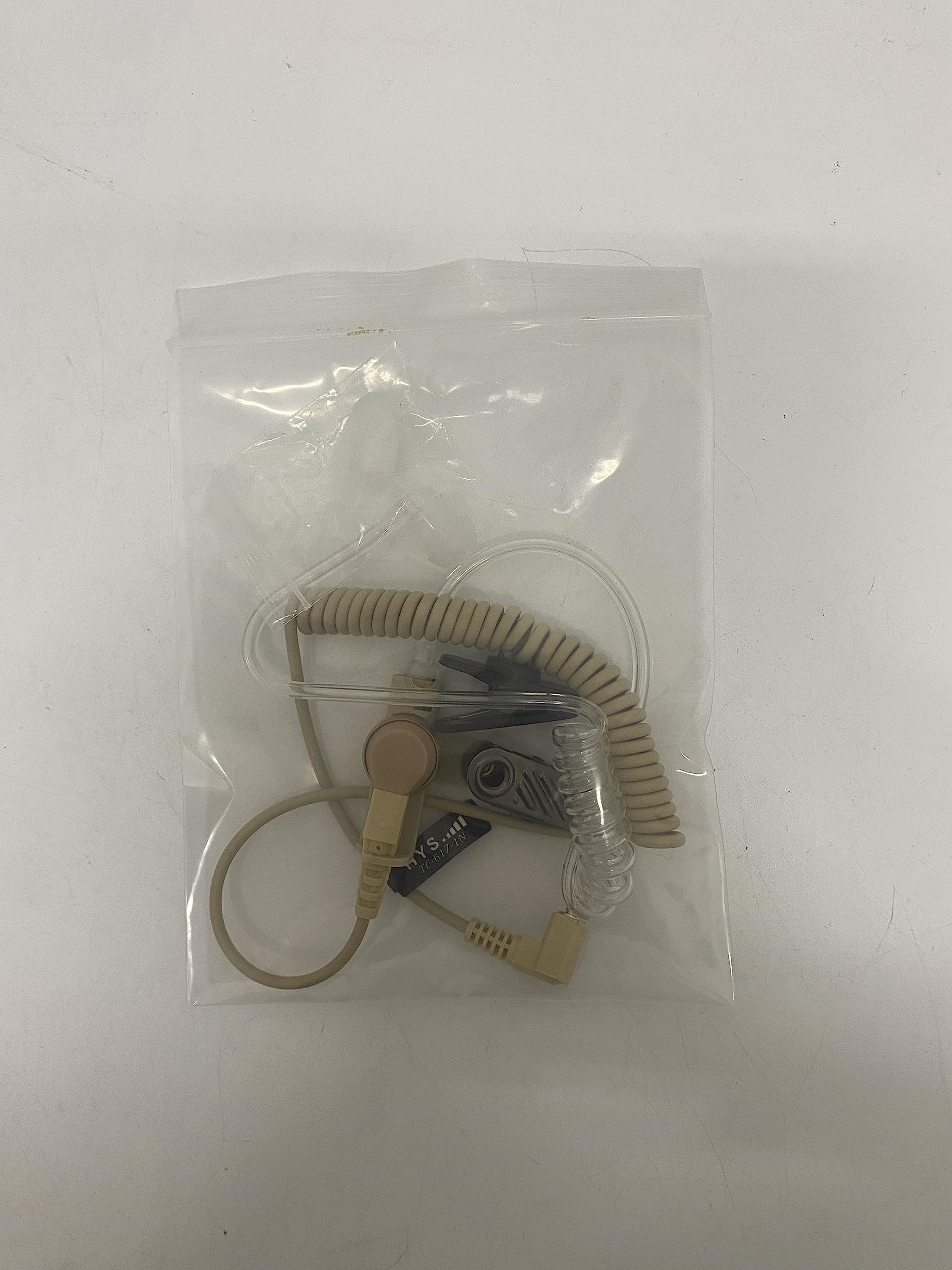 HYS 3.5mm Surveillance Earpiece - Clear Acoustic Coil Tube Headset for Two-Way Radios, Transceivers & Shoulder Speaker Mics | Secure Communication & Discreet Monitoring for Security, Law Enforcement & Event Staff