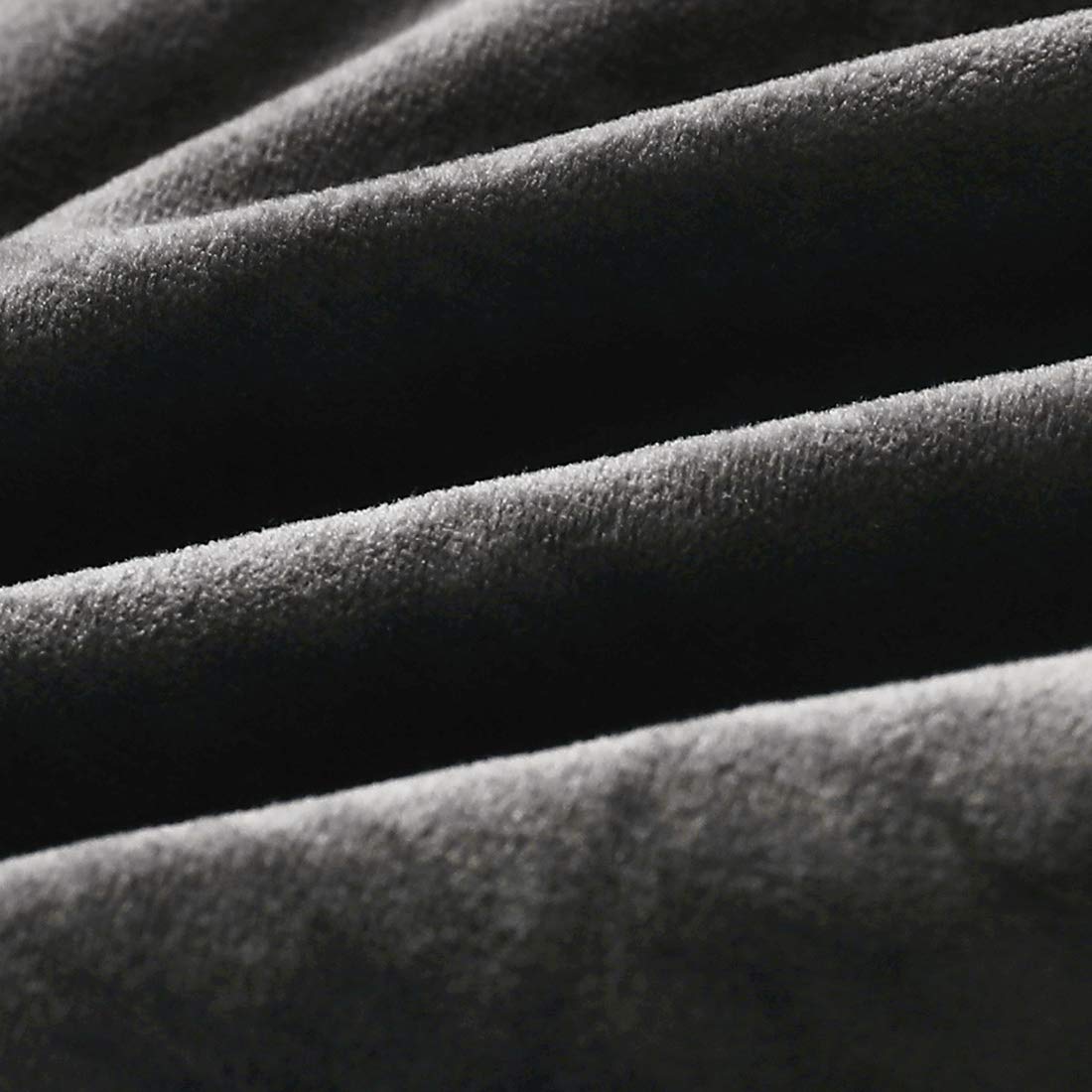 Velvet Body Pillow Cover with Hidden Zipper - Soft Flannel Pillowcase for Adults (Charcoal Grey, 20x48 Inches) - Perfect for Bedroom, Sofa, Travel & Home Decor