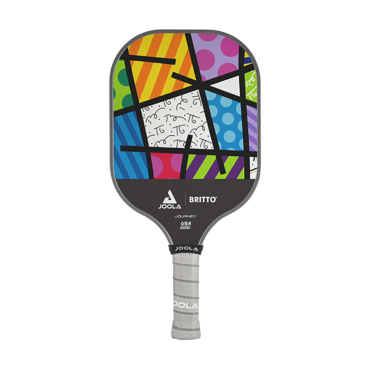 JOOLA BRITTO Pickleball Paddle - Premium Carbon Fiber Surface with Cushion Grip - USA Pickleball Approved - Perfect for Indoor & Outdoor Games, Tournaments & Recreational Play