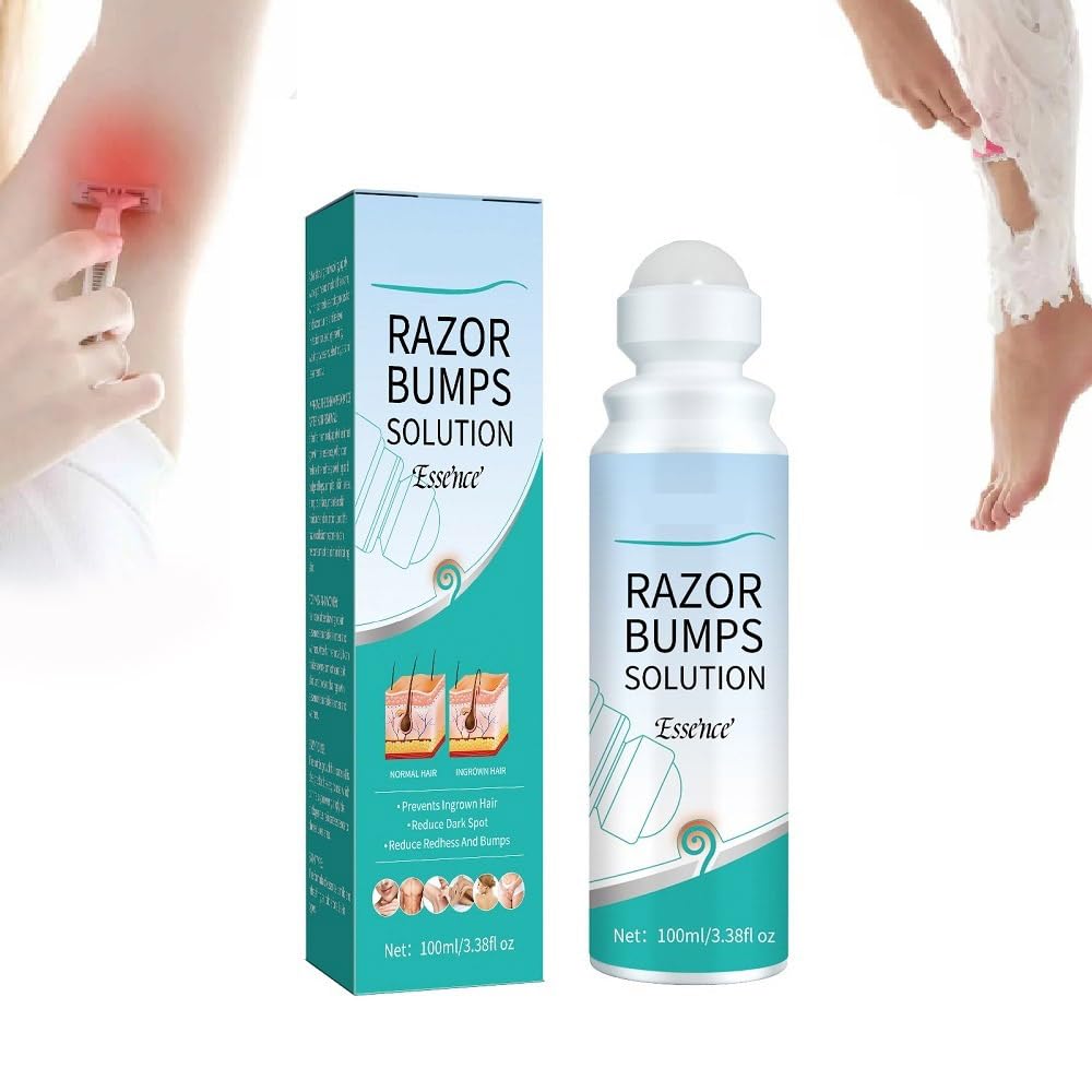 Best Razor Bumps Treatment Solution for Men & Women | Ingrown Hair Prevention | Redness & Itch Relief | Moisturizing Repair Essence | Post-Shave Care for Smooth Skin